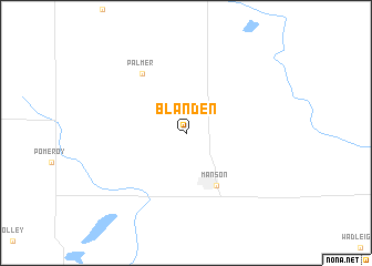 map of Blanden
