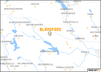 map of Blandford