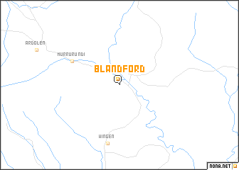 map of Blandford