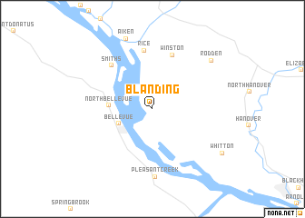 map of Blanding