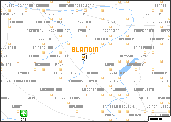 map of Blandin