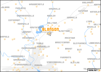 map of Blandon