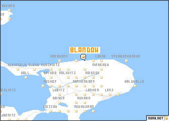 map of Blandow