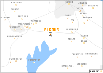 map of Blands