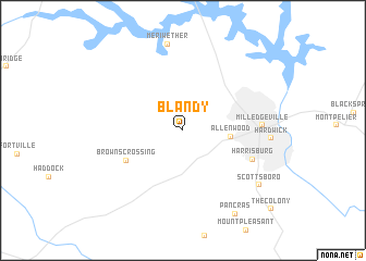 map of Blandy