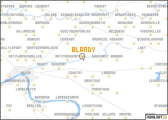 map of Blandy