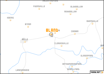 map of Bland