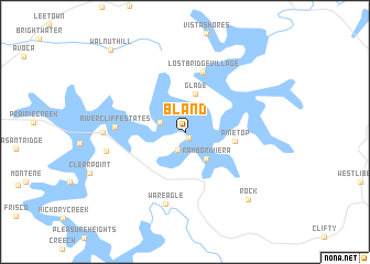 map of Bland