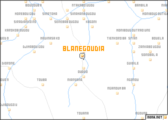 map of Blanégoudia