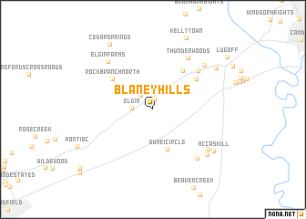 map of Blaney Hills