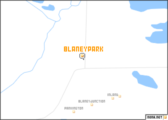 map of Blaney Park