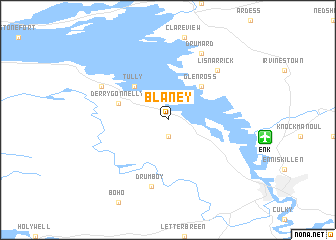 map of Blaney