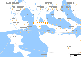 map of Blangafé