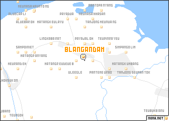 map of Blangandam