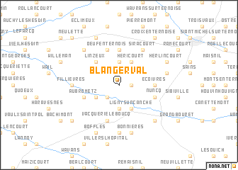 map of Blangerval