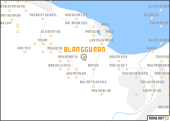map of Blangguran