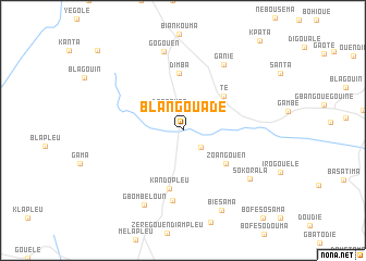 map of Blangouadé