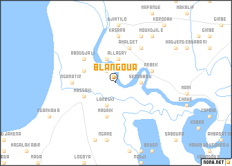 map of Blangoua