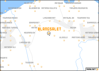 map of Blangsalet