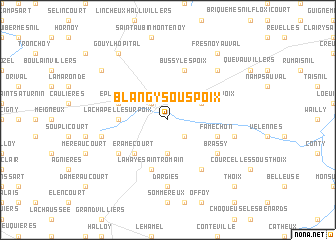 map of Blangy-sous-Poix