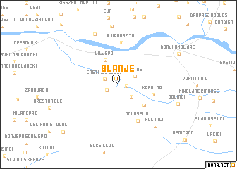 map of Blanje