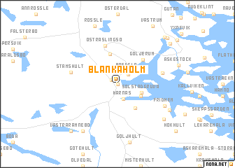 map of Blankaholm