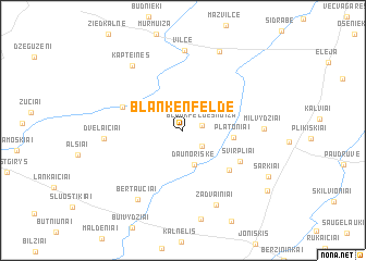 map of Blankenfelde