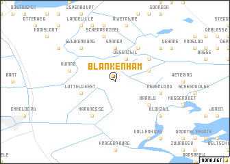 map of Blankenham