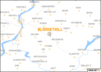 map of Blanket Hill