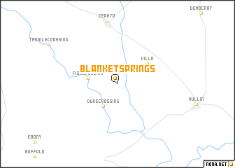 map of Blanket Springs