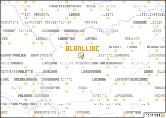 map of Blanlliac