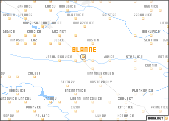 map of Blanné