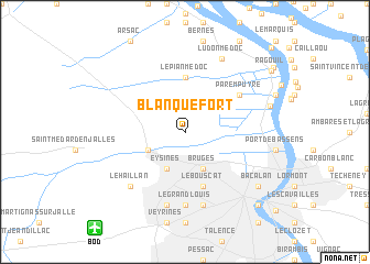 map of Blanquefort