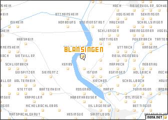 map of Blansingen