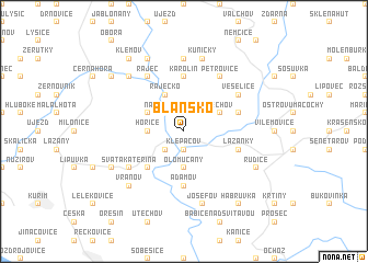 map of Blansko