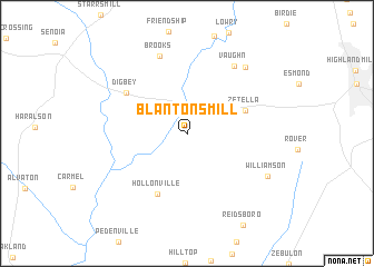 map of Blantons Mill