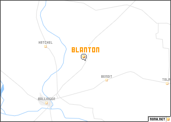map of Blanton