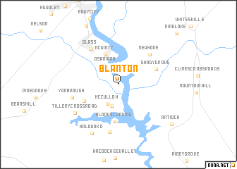 map of Blanton