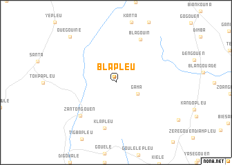 map of Blapleu