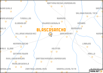 map of Blascosancho