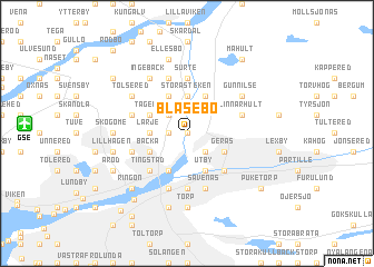 map of Bläsebo