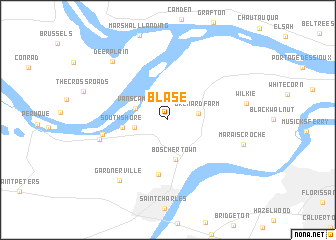 map of Blase