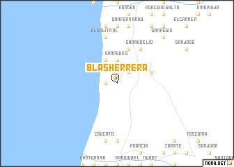 map of Blas Herrera