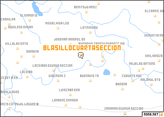 map of Blasillo Cuarta Sección