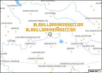 map of Blasillo Primera Sección