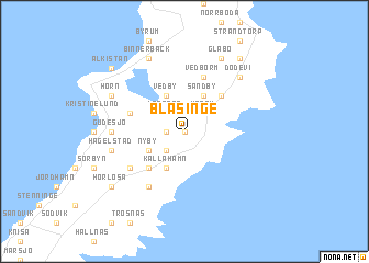 map of Bläsinge