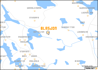 map of Blåsjön