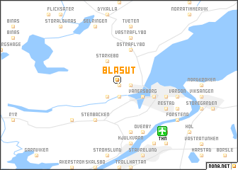 map of Blåsut