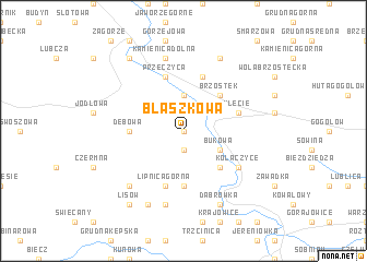 map of Błaszkowa