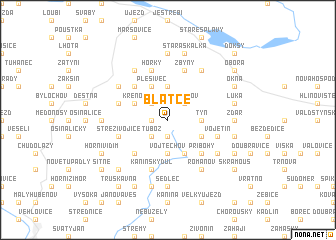 map of Blatce